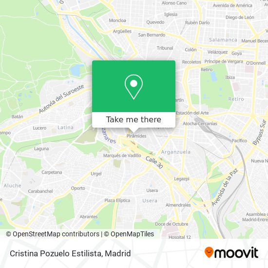 Cristina Pozuelo Estilista map