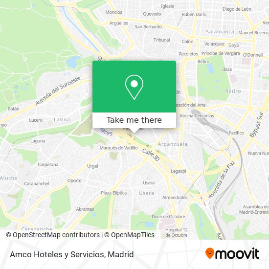 Amco Hoteles y Servicios map