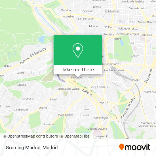 Gruming Madrid map