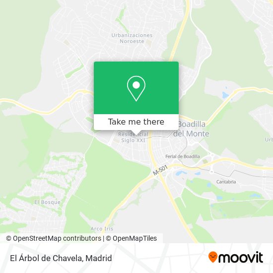 El Árbol de Chavela map