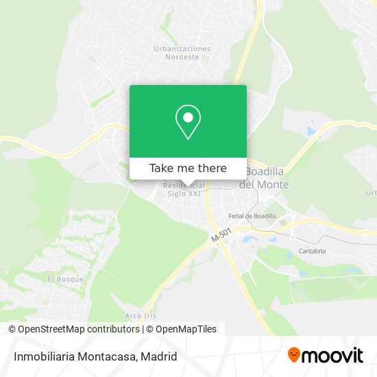 Inmobiliaria Montacasa map