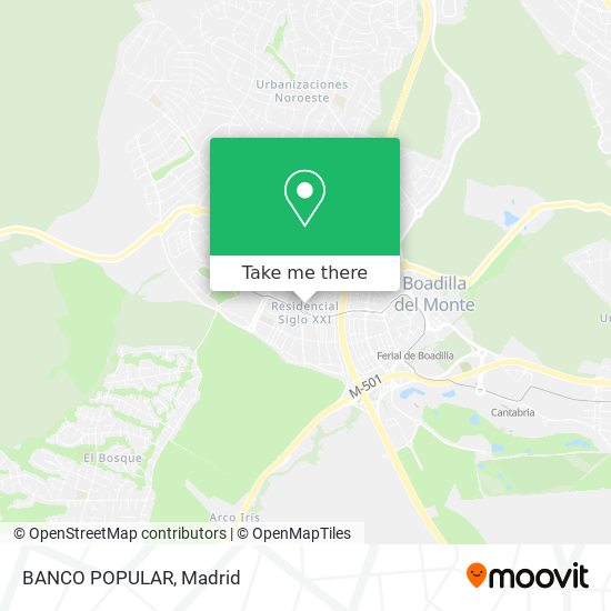 BANCO POPULAR map