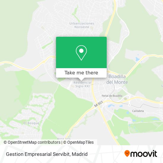 Gestion Empresarial Servibit map