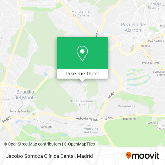 Jacobo Somoza Clínica Dental map