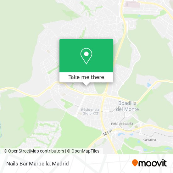 Nails Bar Marbella map