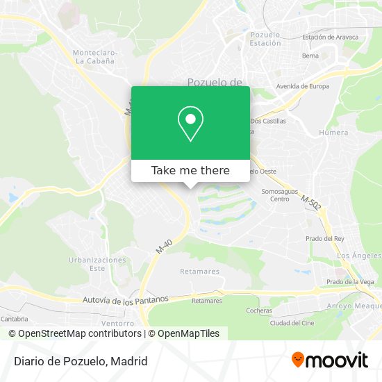Diario de Pozuelo map