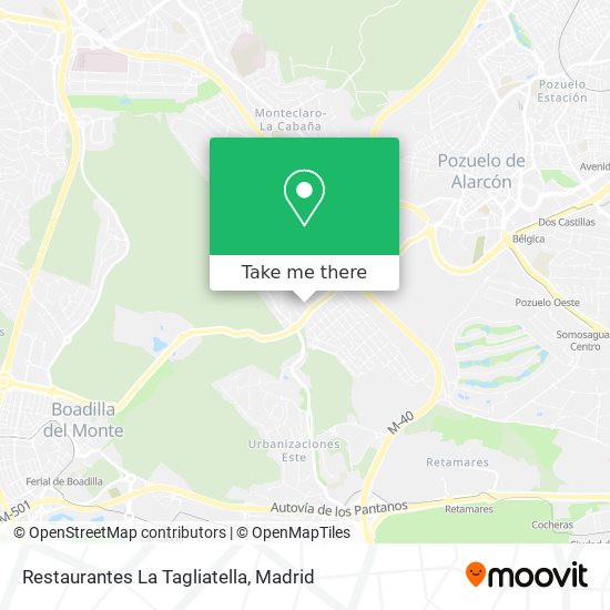 Restaurantes La Tagliatella map