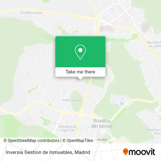 Inversia Gestion de Inmuebles map