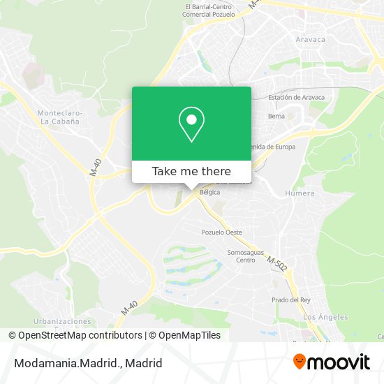 Modamania.Madrid. map