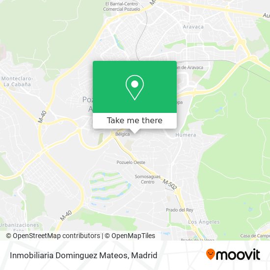 mapa Inmobiliaria Dominguez Mateos