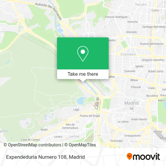 Expendeduria Numero 108 map