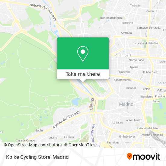 mapa Kbike Cycling Store