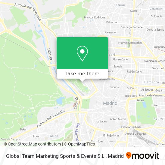 Global Team Marketing Sports & Events S.L. map