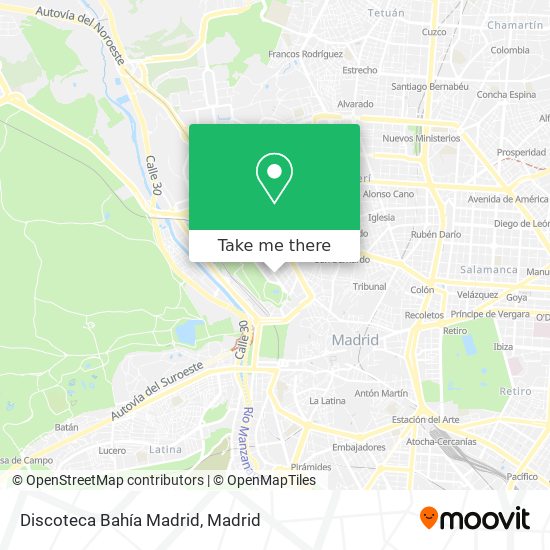 Discoteca Bahía Madrid map