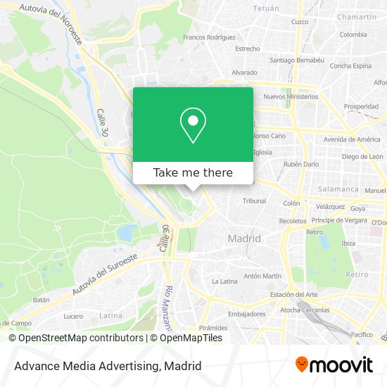 Advance Media Advertising map