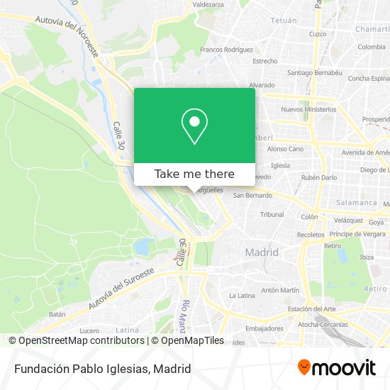 Fundación Pablo Iglesias map