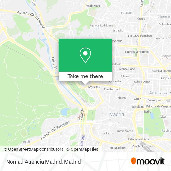 mapa Nomad Agencia Madrid