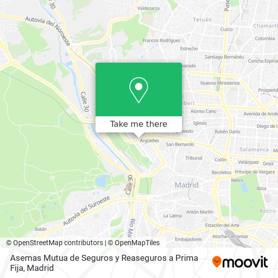 Asemas Mutua de Seguros y Reaseguros a Prima Fija map