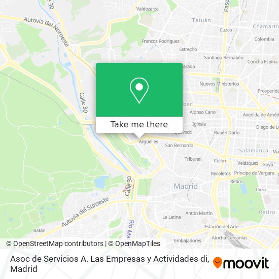 Asoc de Servicios A. Las Empresas y Actividades di map