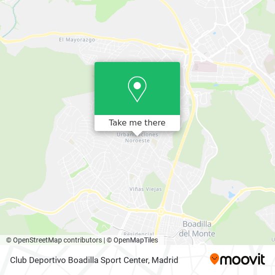 Club Deportivo Boadilla Sport Center map