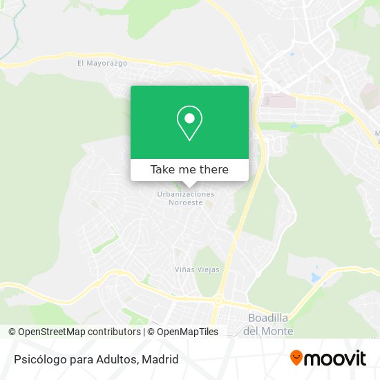 Psicólogo para Adultos map