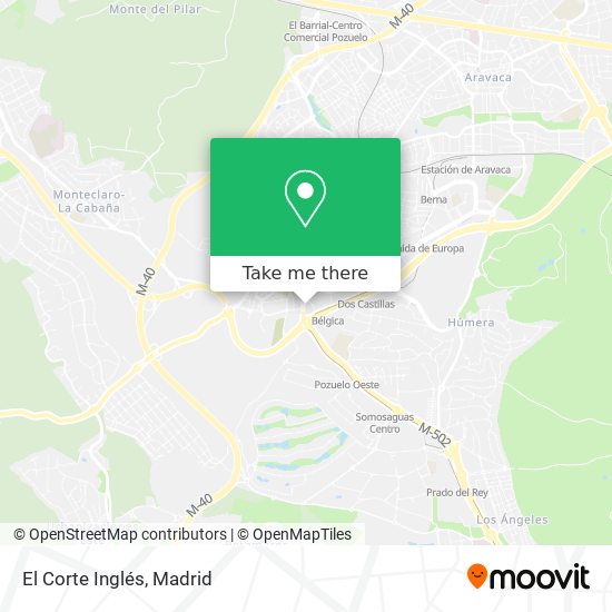 mapa El Corte Inglés