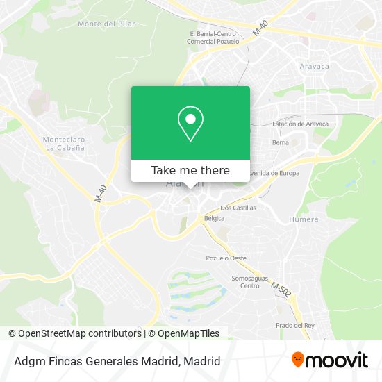 Adgm Fincas Generales Madrid map