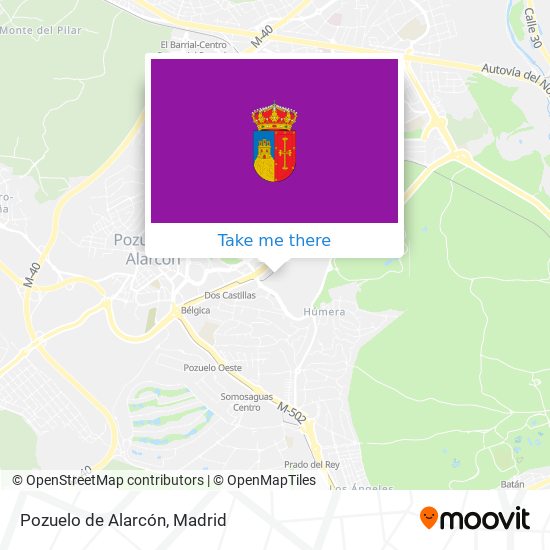 mapa Pozuelo de Alarcón