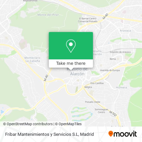 Fribar Mantenimientos y Servicios S.L map