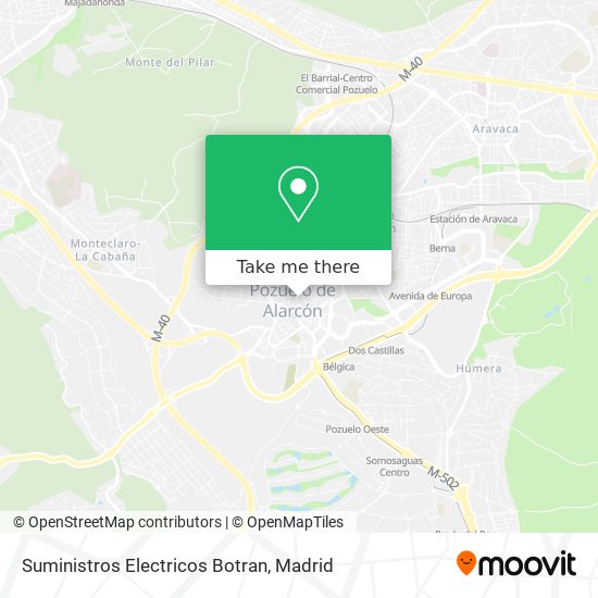 mapa Suministros Electricos Botran