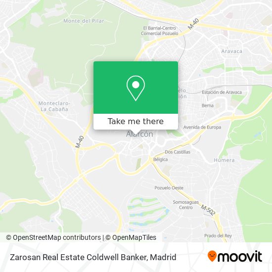 Zarosan Real Estate Coldwell Banker map