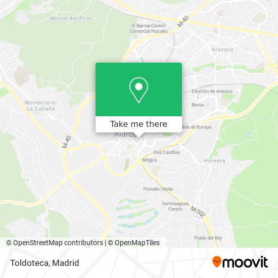 Toldoteca map