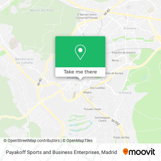 mapa Payakoff Sports and Business Enterprises