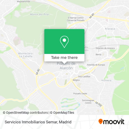 Servicios Inmobiliarios Semar map