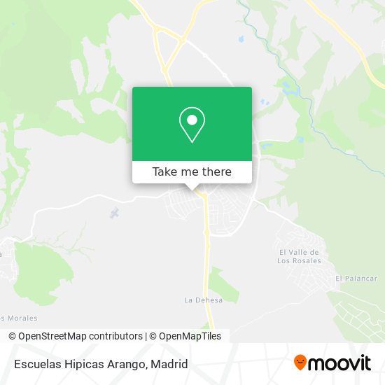 mapa Escuelas Hipicas Arango