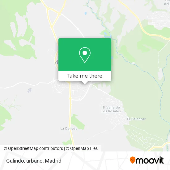 Galindo, urbano map