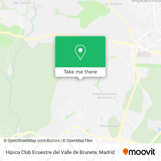 mapa Hípica Club Ecuestre del Valle de Brunete