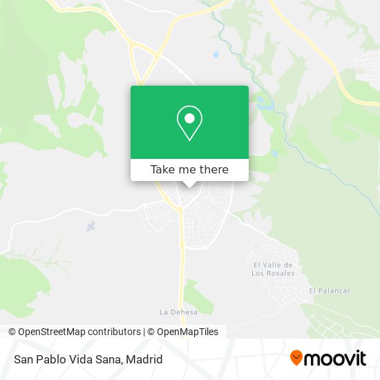 mapa San Pablo Vida Sana