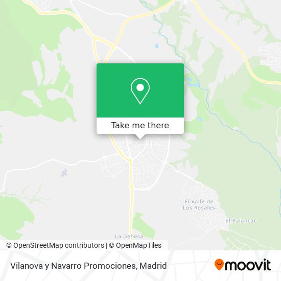 Vilanova y Navarro Promociones map