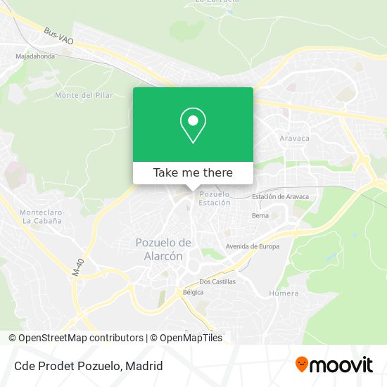 mapa Cde Prodet Pozuelo