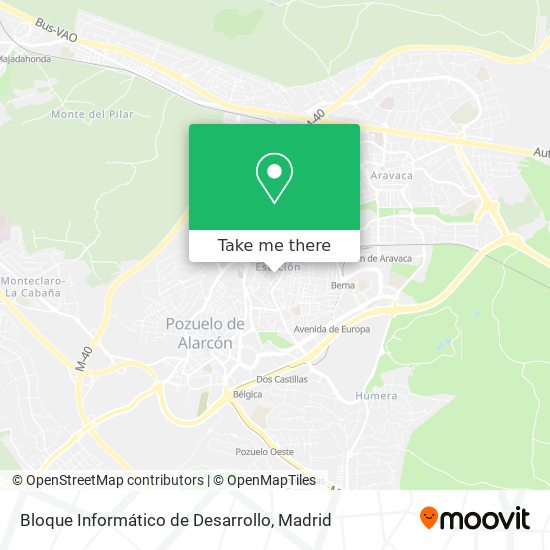 Bloque Informático de Desarrollo map
