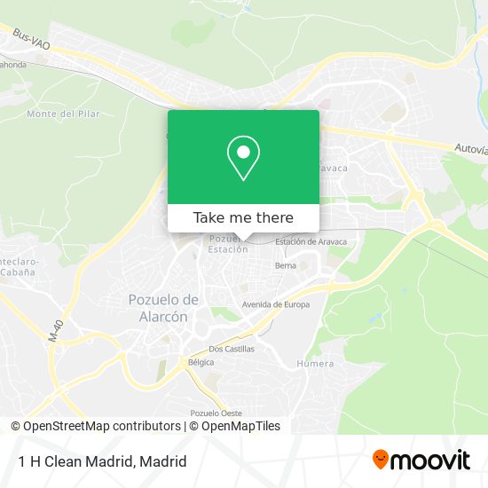 mapa 1 H Clean Madrid