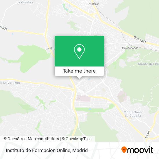 mapa Instituto de Formacion Online