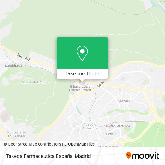 mapa Takeda Farmaceutica España