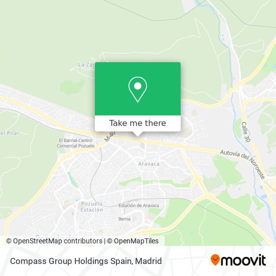 Compass Group Holdings Spain map