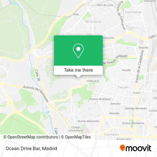 Ocean Drive Bar map