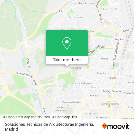 Soluciones Tecnicas de Arquitecturae Ingenieria map