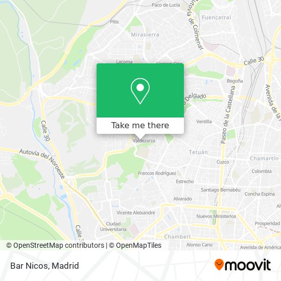 mapa Bar Nicos