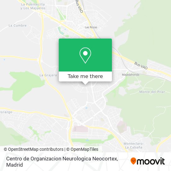 mapa Centro de Organizacion Neurologica Neocortex