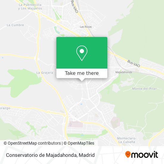 mapa Conservatorio de Majadahonda